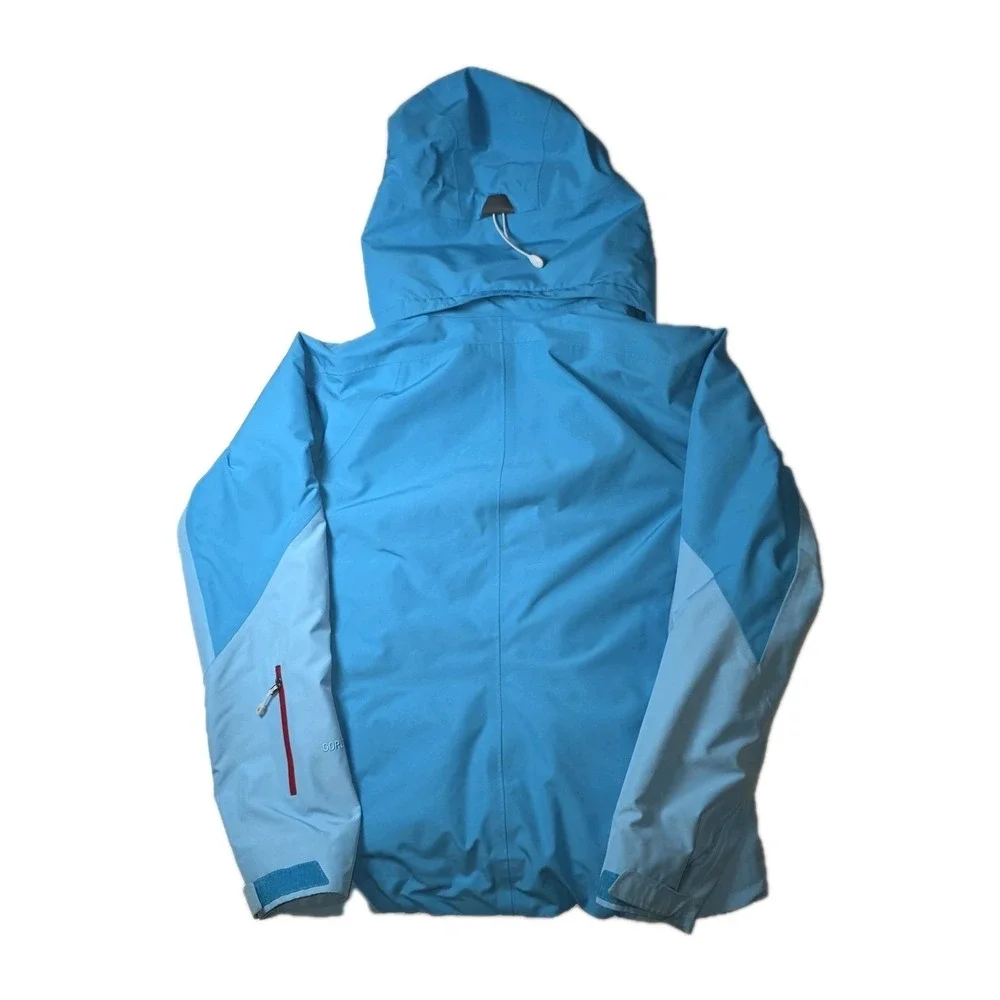 Patagonia Powder Bowl Jacket Womens Med Goretex Recco Ski Snow Blue 2‎ Layer